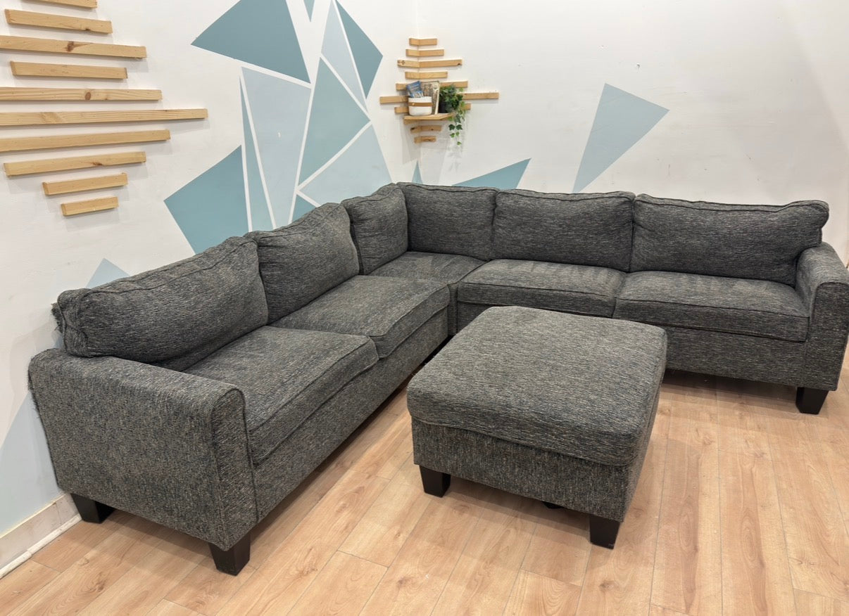 Sectional with ottoman
